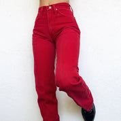Vintage Cherry Red Wrangler Jeans