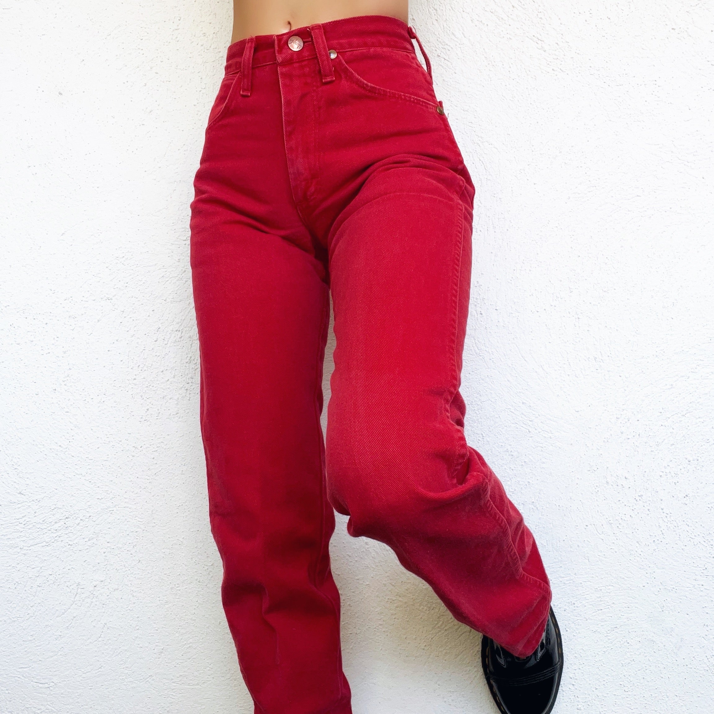 Vintage Cherry Red Wrangler Jeans