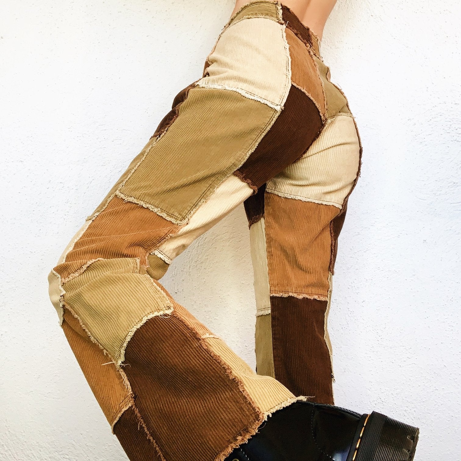 Zana Di Patchwork Corduroy Pants