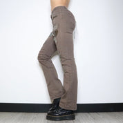 Brown Boho Patch Pants (S-M)