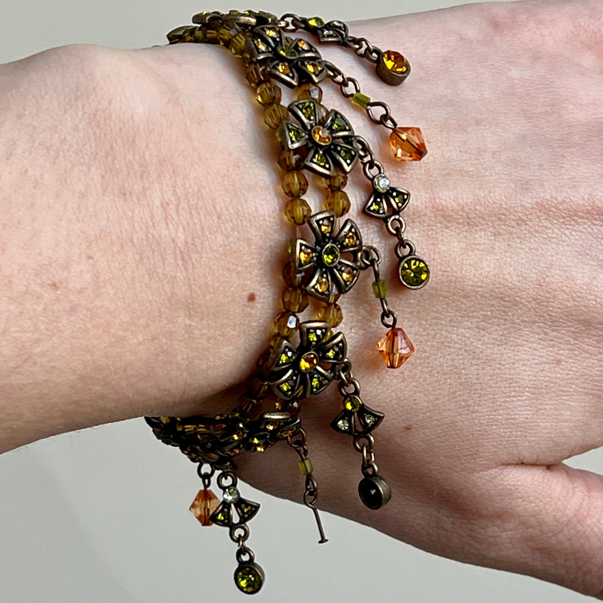 Fairy gem & beaded bracelet