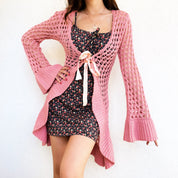 Early 2000s Long Pink Cardigan