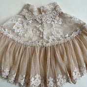 Vintage 80s romantic lace capelet