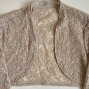 Beige lace bolero (L)