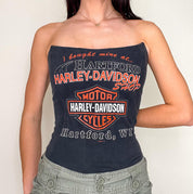 Reworked Black Hartford Harley Corset