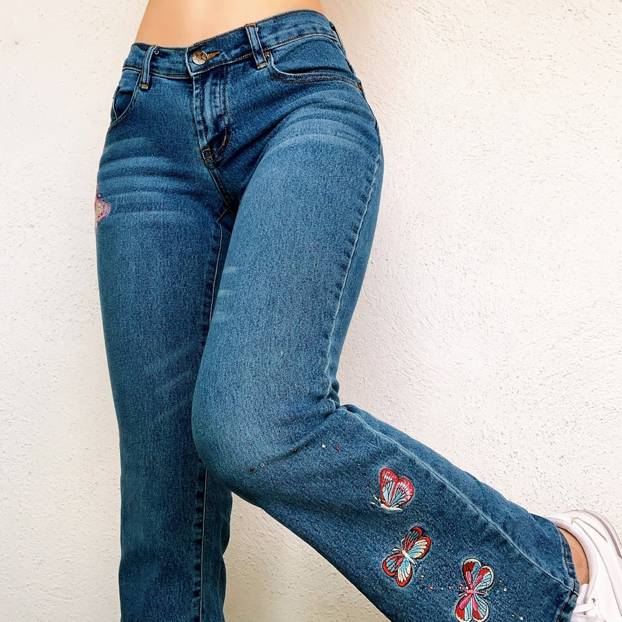 Early 2000s Butterfly Jeans