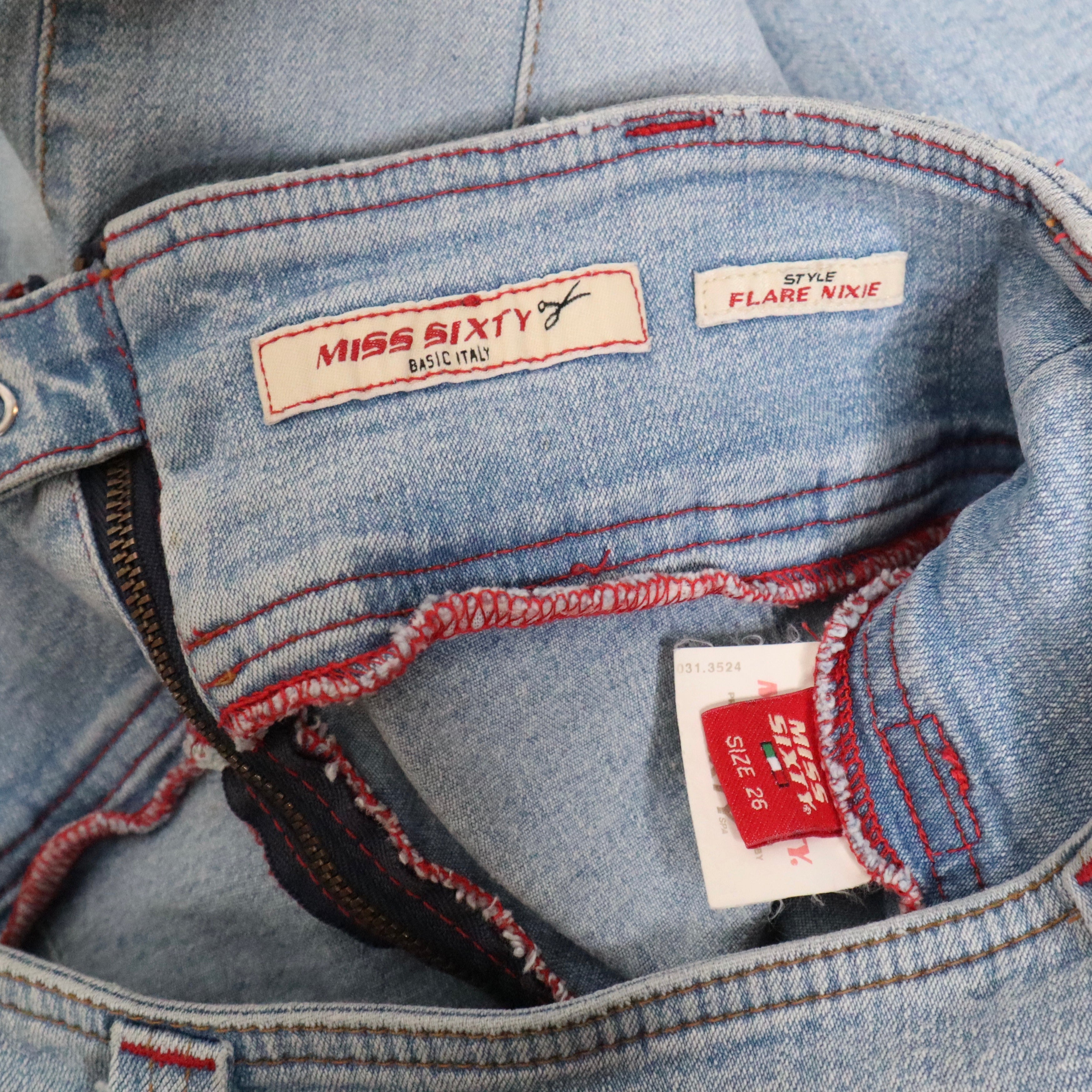 Y2K MISS SIXTY Low Rise Flare Jeans (XS)