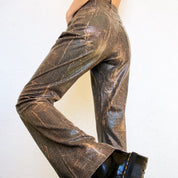 90s Faux Snakeskin Pants (M)