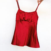 90s Red Satin Tank