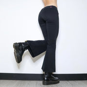 Vintage Y2K Black Low Rise Flare Pants (Small)