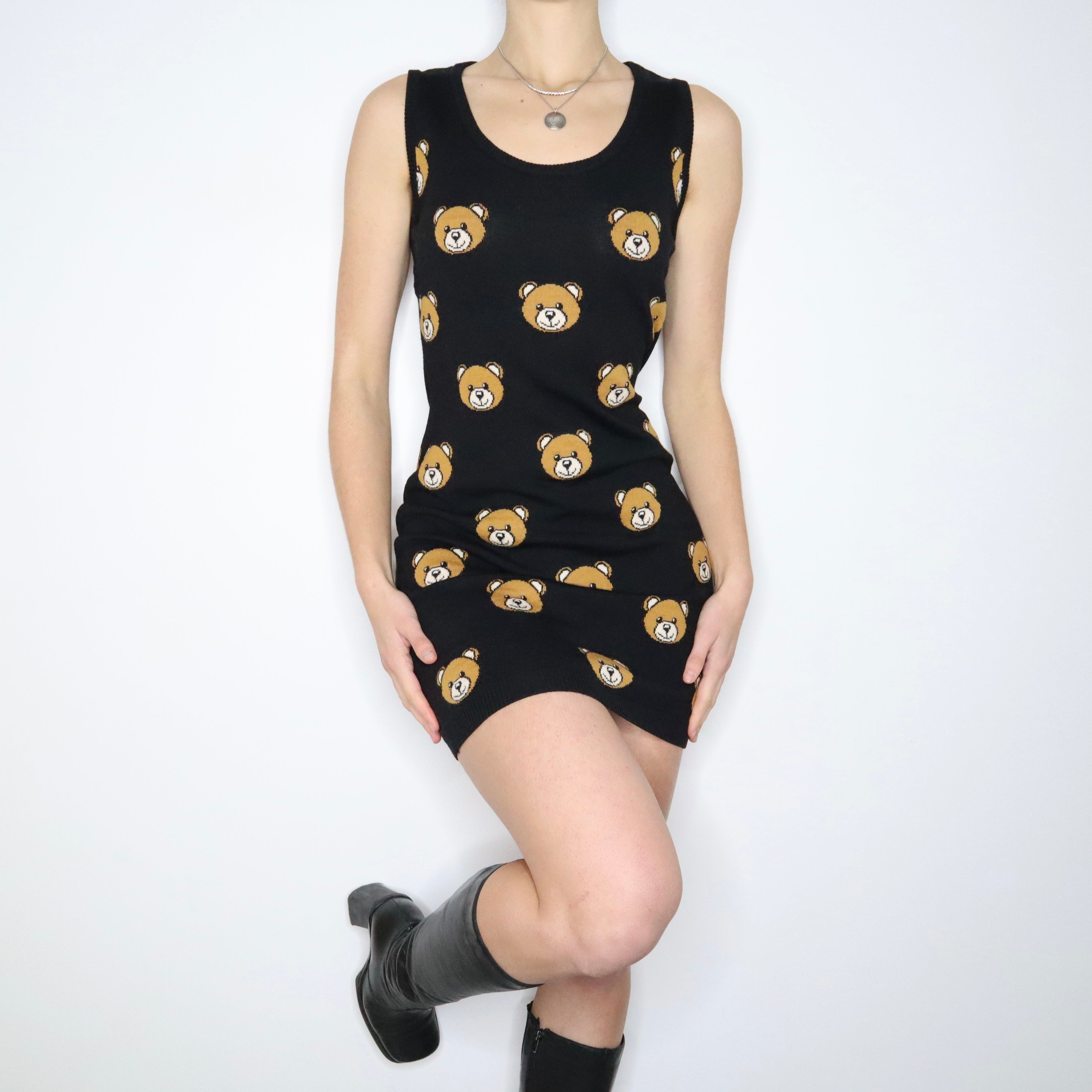 MOSCHINO Teddy Bear Knit Dress (M)