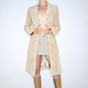 Beige Suede Corset Jacket (Small) 