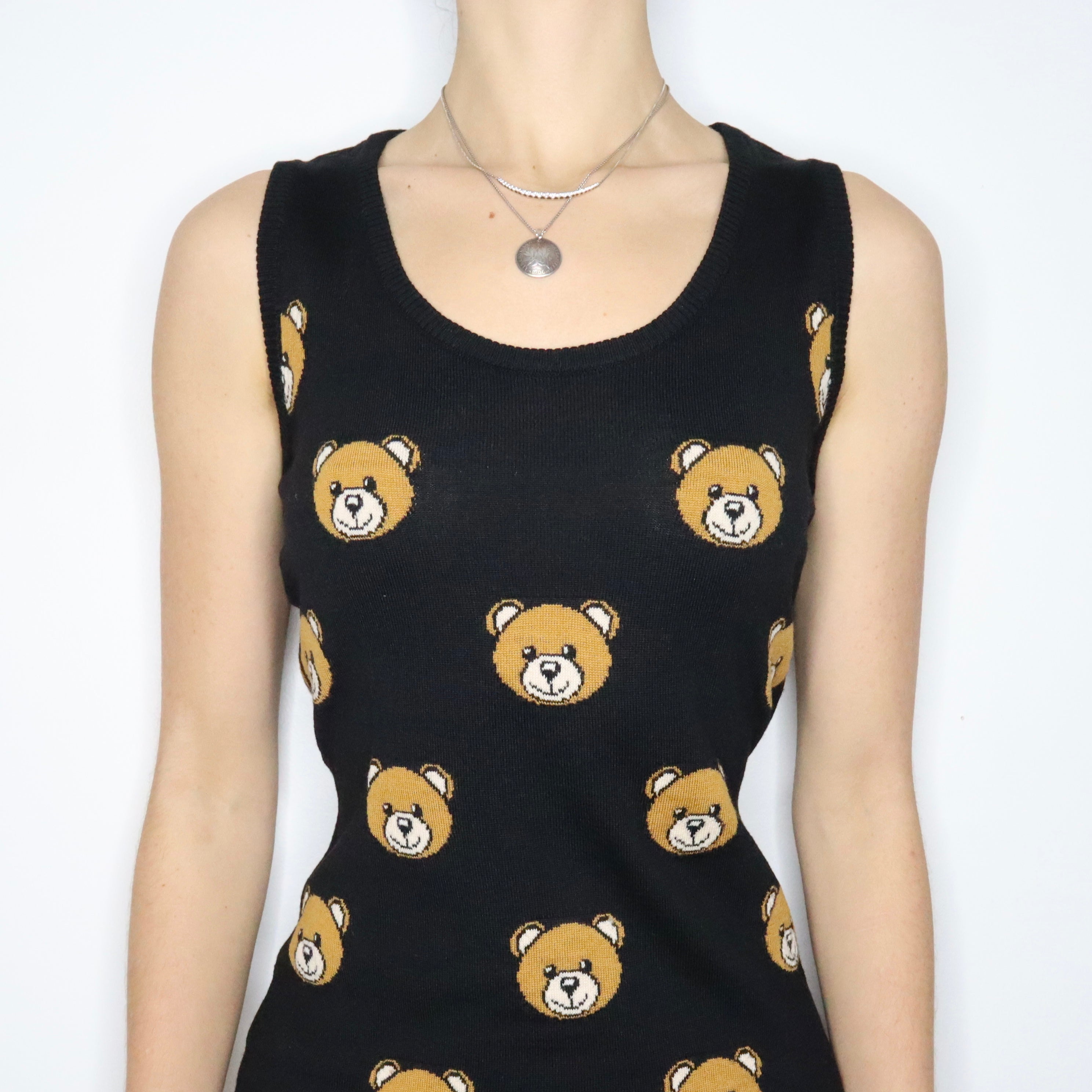 MOSCHINO Teddy Bear Knit Dress (M)