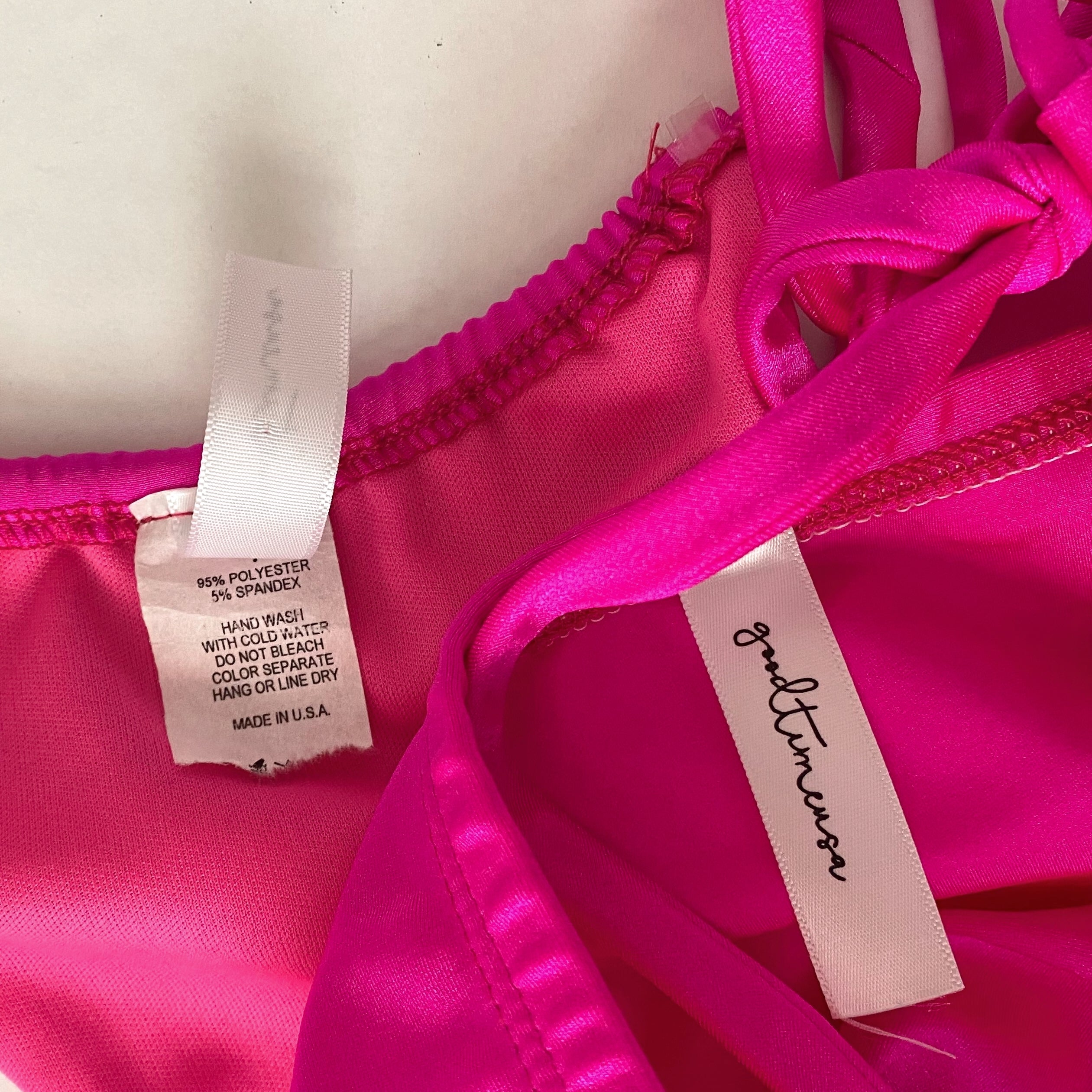 hot pink cheeky bikini - small