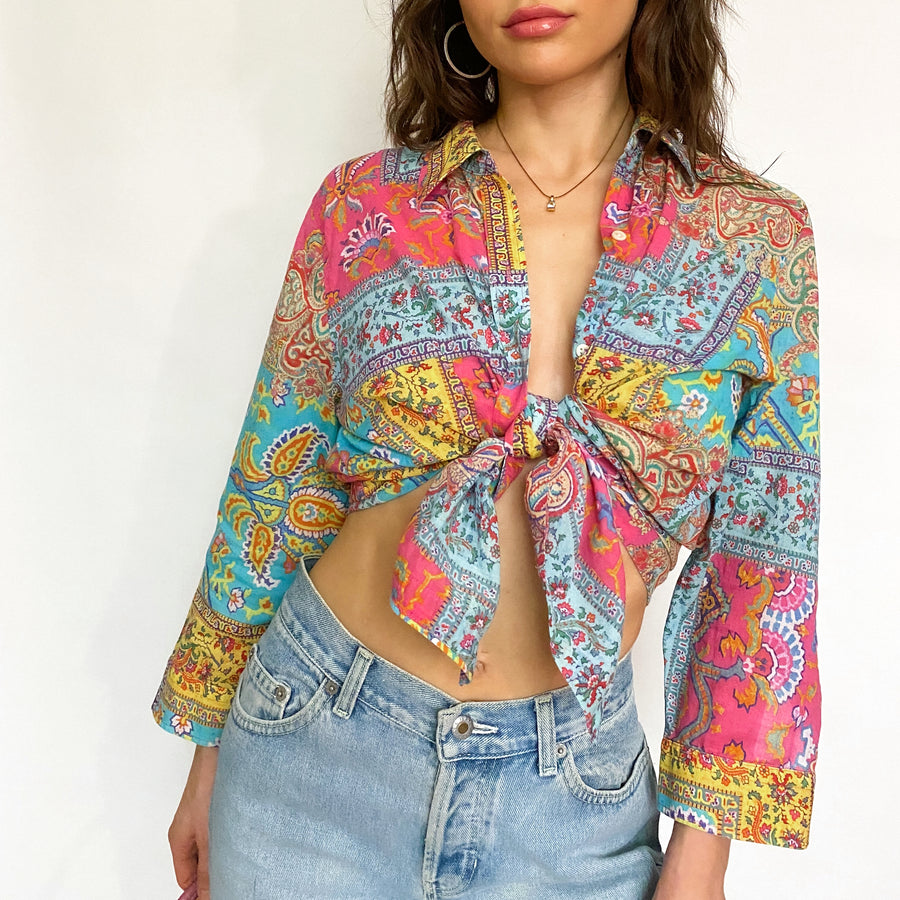 fruity paisley top - extra large