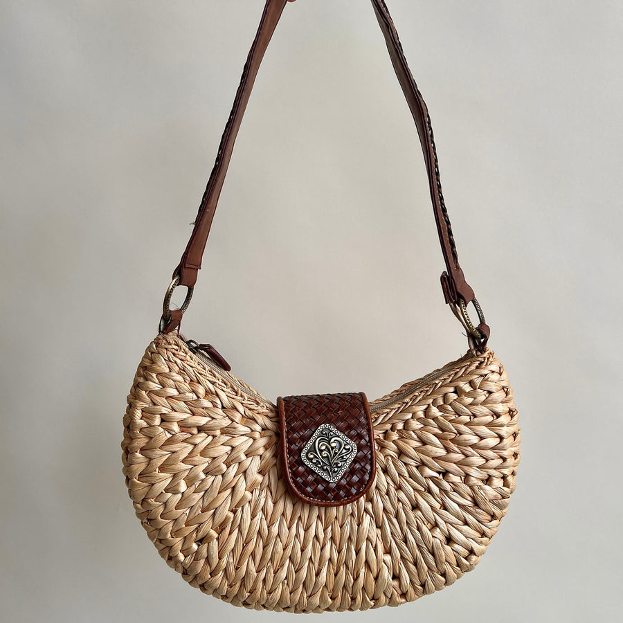 Vintage woven online purse