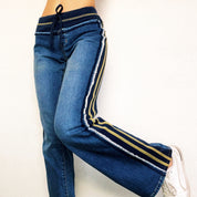 Sporty Striped Bongo Jeans