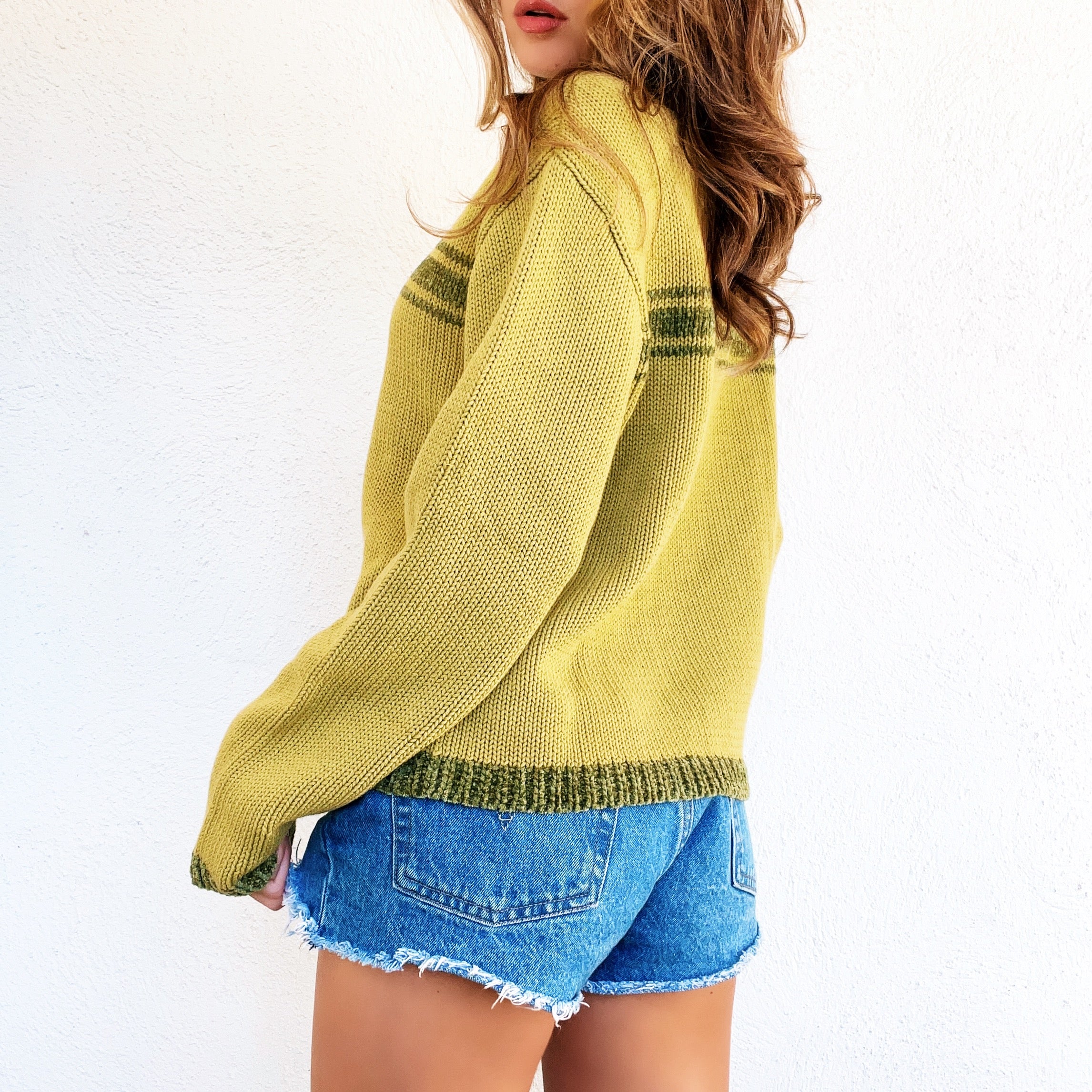 Cozy Green Turtleneck Sweater