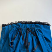 Handmade dark teal prairie skirt - M