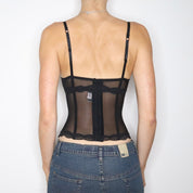 Black Mesh Bustier (Small)