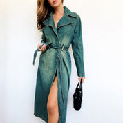 Early 2000s Denim Trench Coat