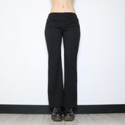 Y2K Low Rise Pinstripe Flares (M)
