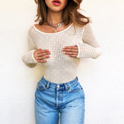 Vintage Creamy Mesh Bodysuit