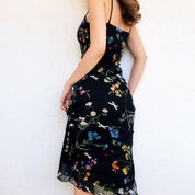 90s Floral Midi Dress