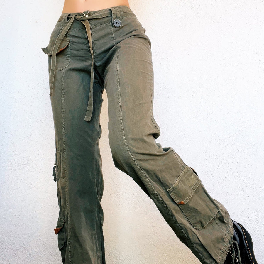 Early 2000s Army Green Cargo Pants