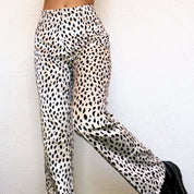 90s Velvety Dalmatian Pants