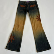 Y2K boho ombré jeans (M)