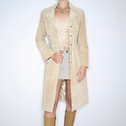 Beige Suede Corset Jacket (Small) 