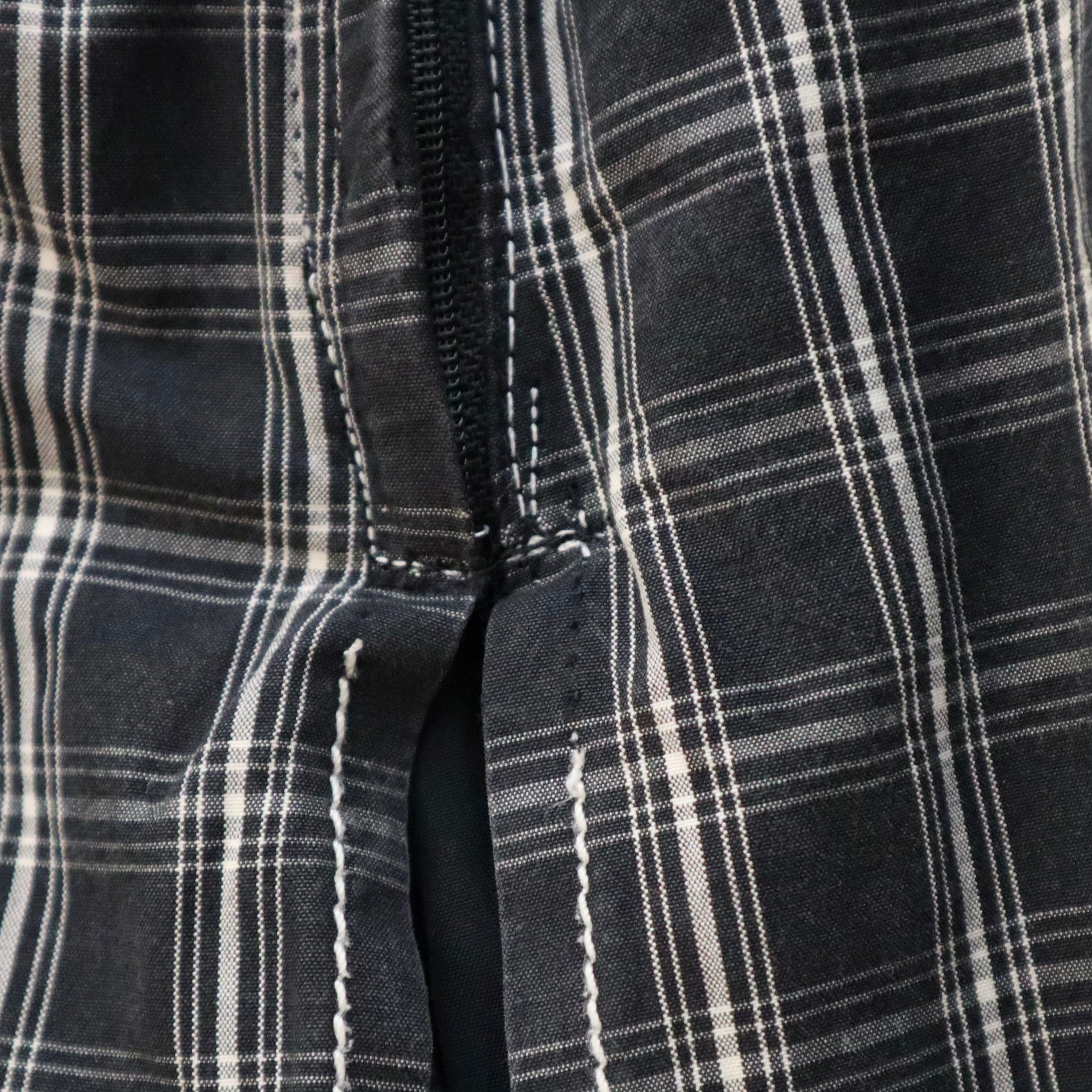 90s MAXMARA Pleated Plaid Skirt (S)