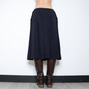 Max Mara Black Midi Skirt (Large)