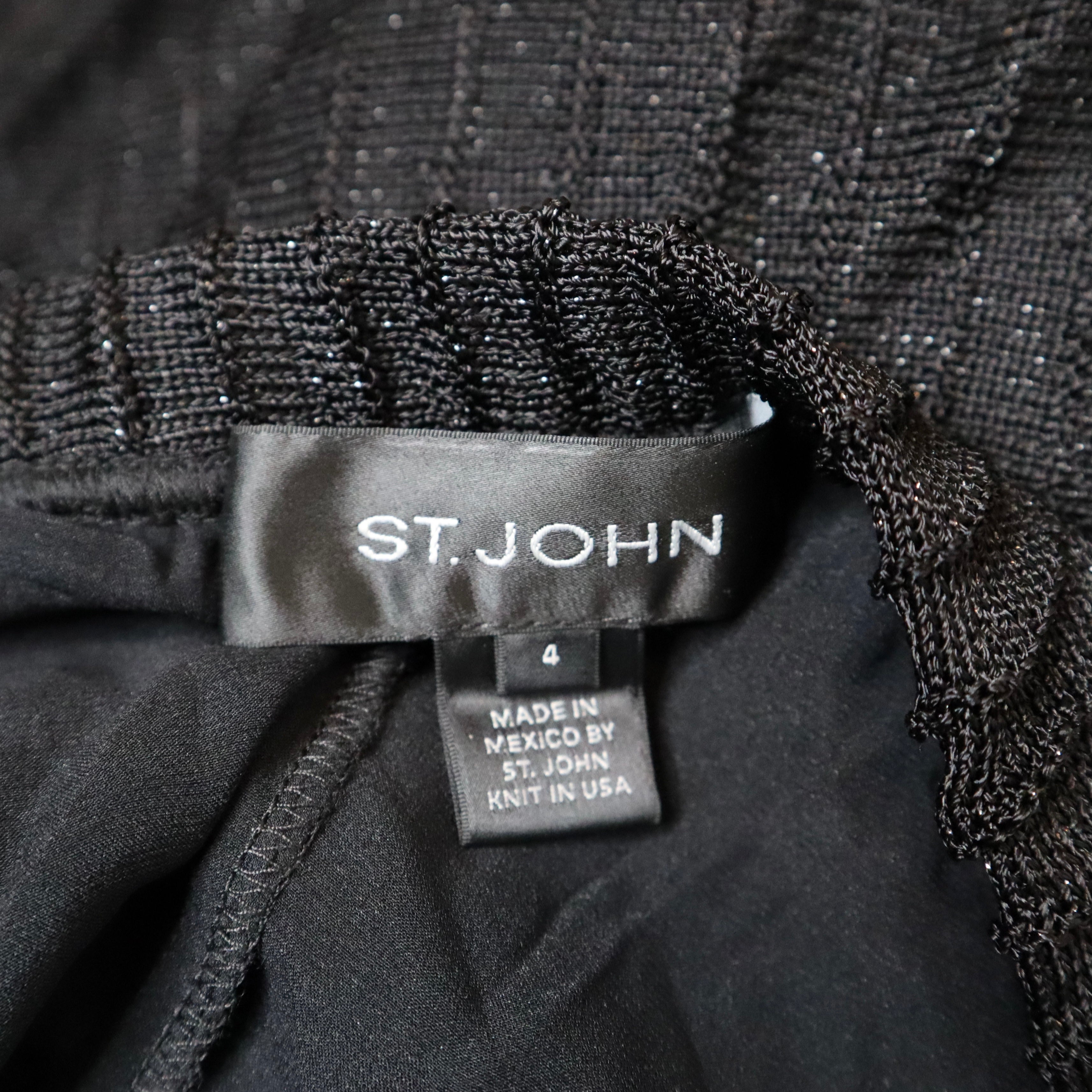 90s ST. JOHN Pleated Knit Skirt (S)