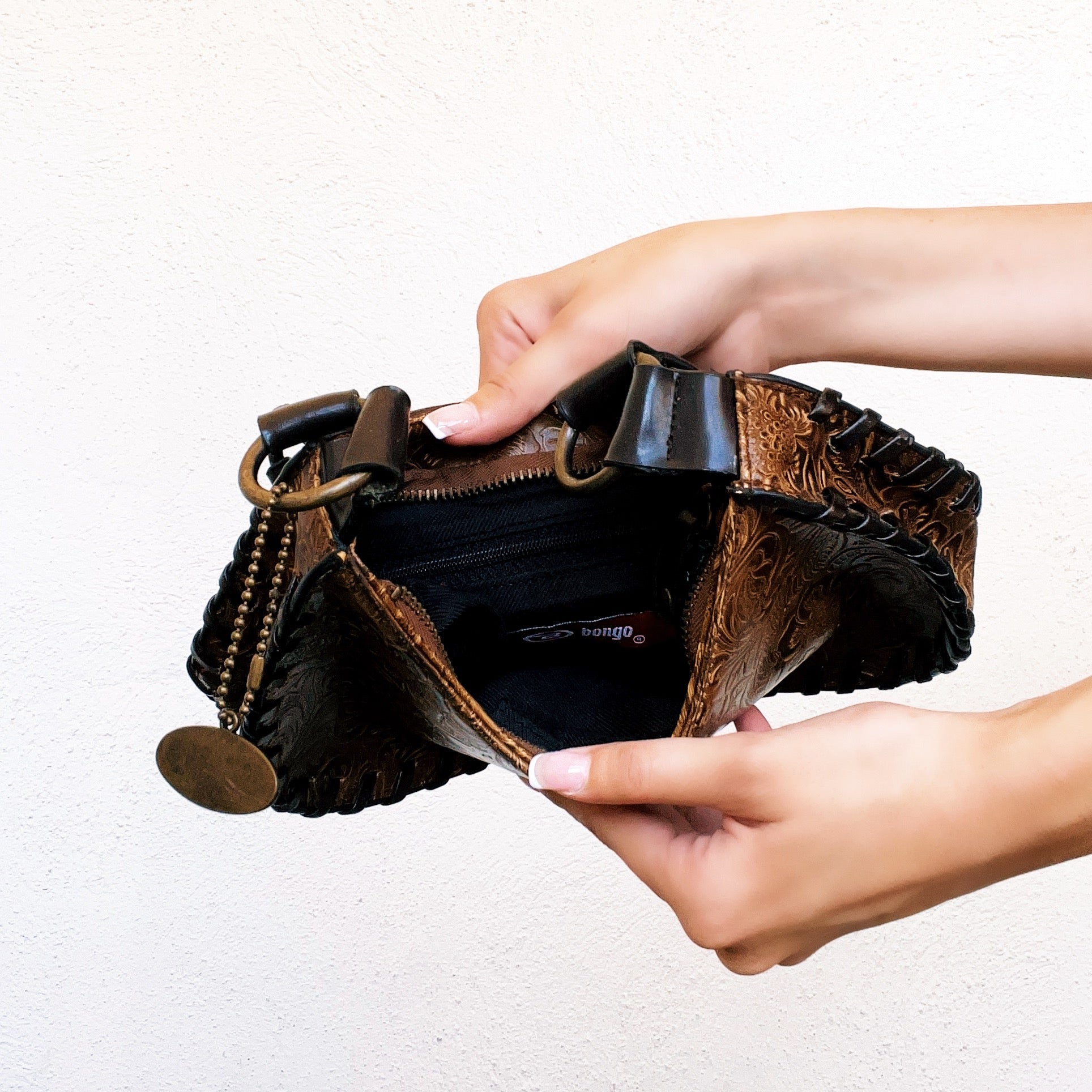 Faux Leather Bongo Purse