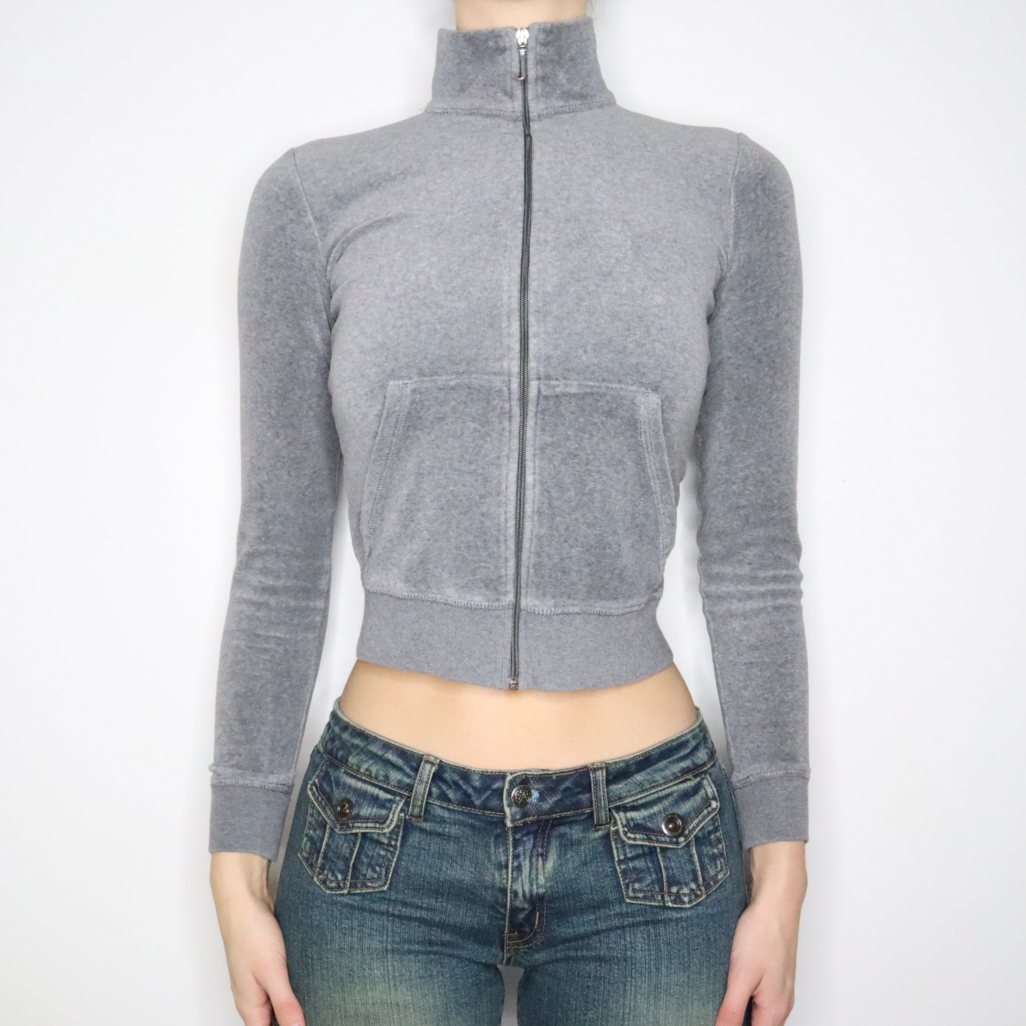 Y2K JUICY COUTURE Gray Zip Up (XS)