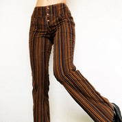 Early 2000s Striped Corduroy Flares