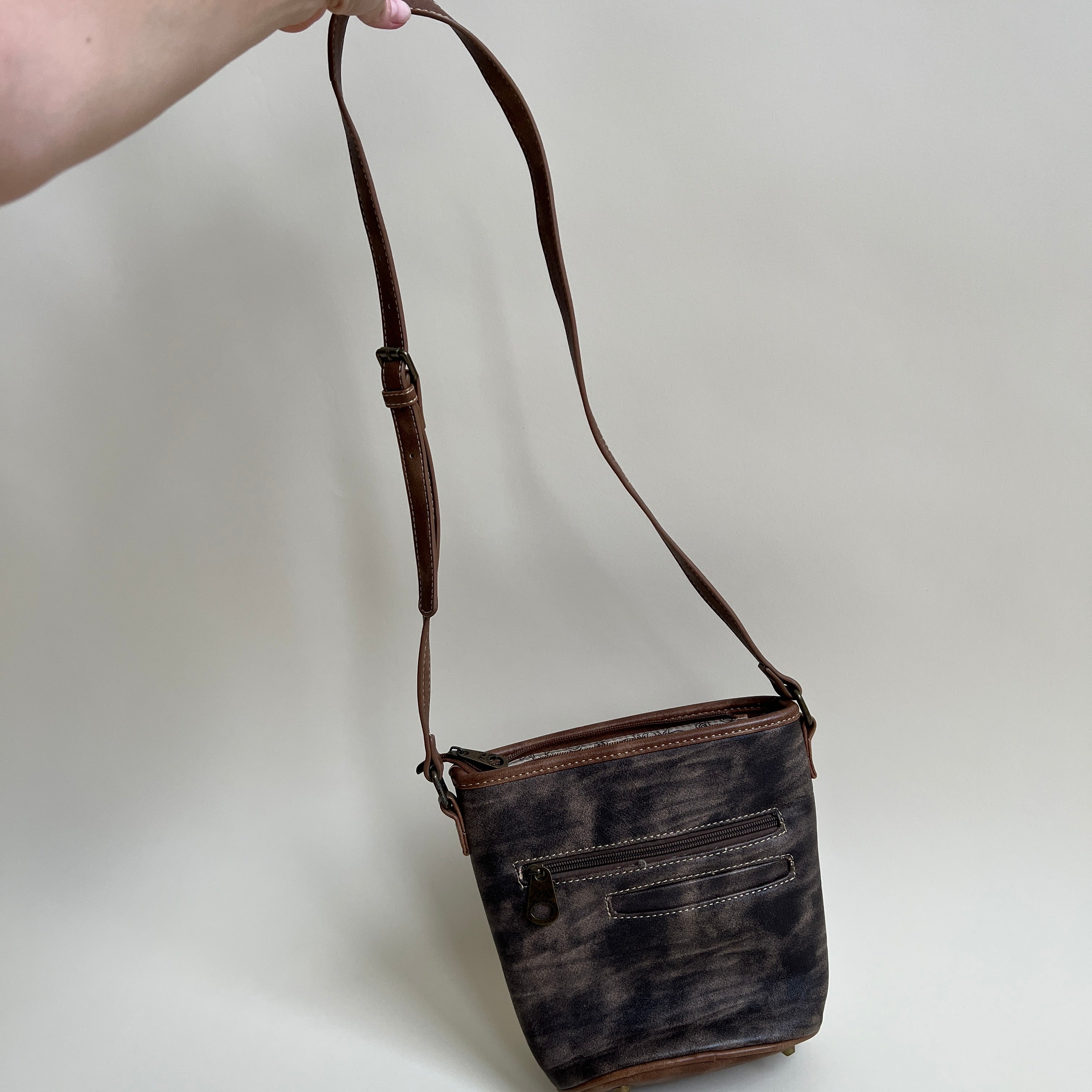 Faux leather boho western purse