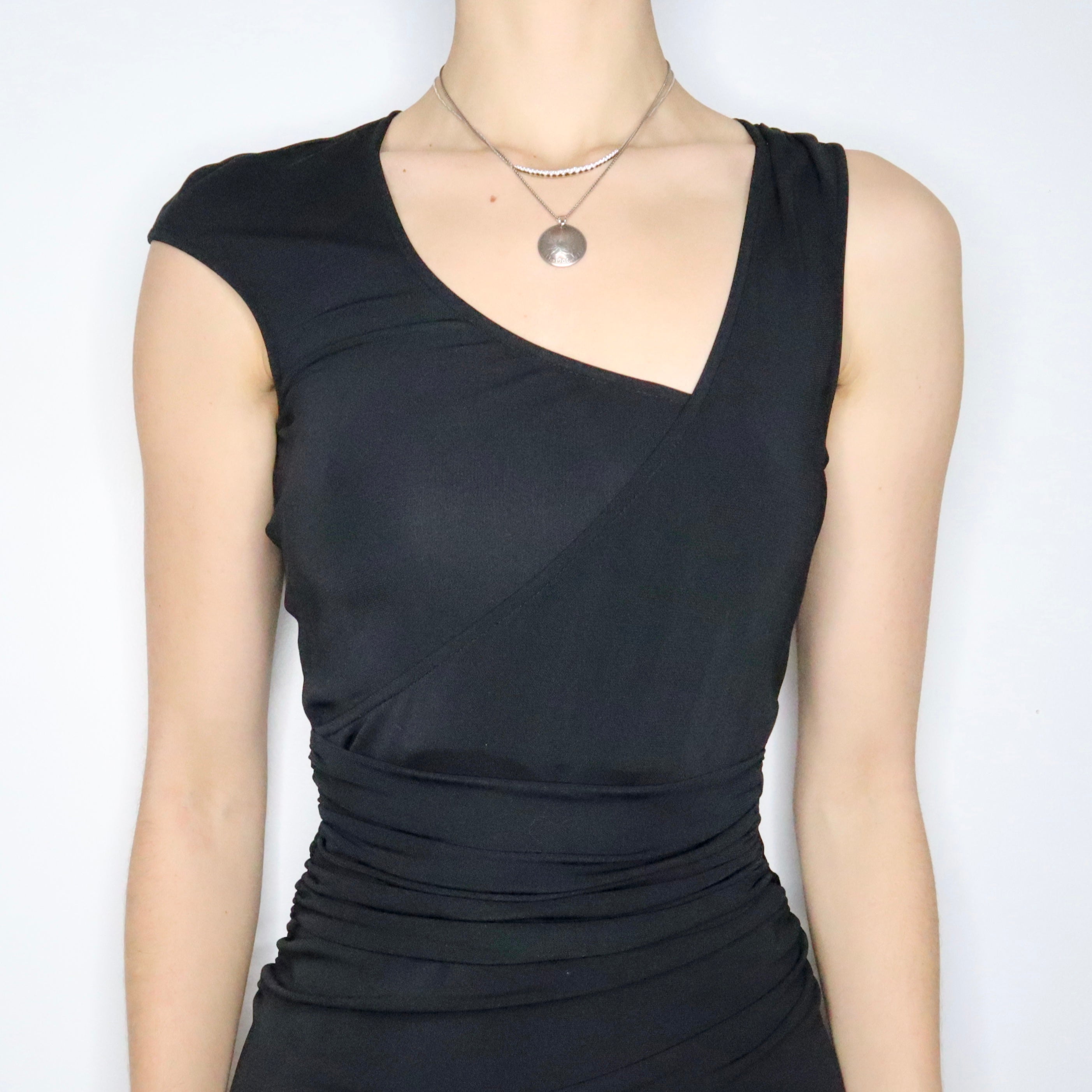 90s PATRIZIA PEPE Sexy Black Dress (XS/S)