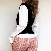 90s Argyle Sweater Top