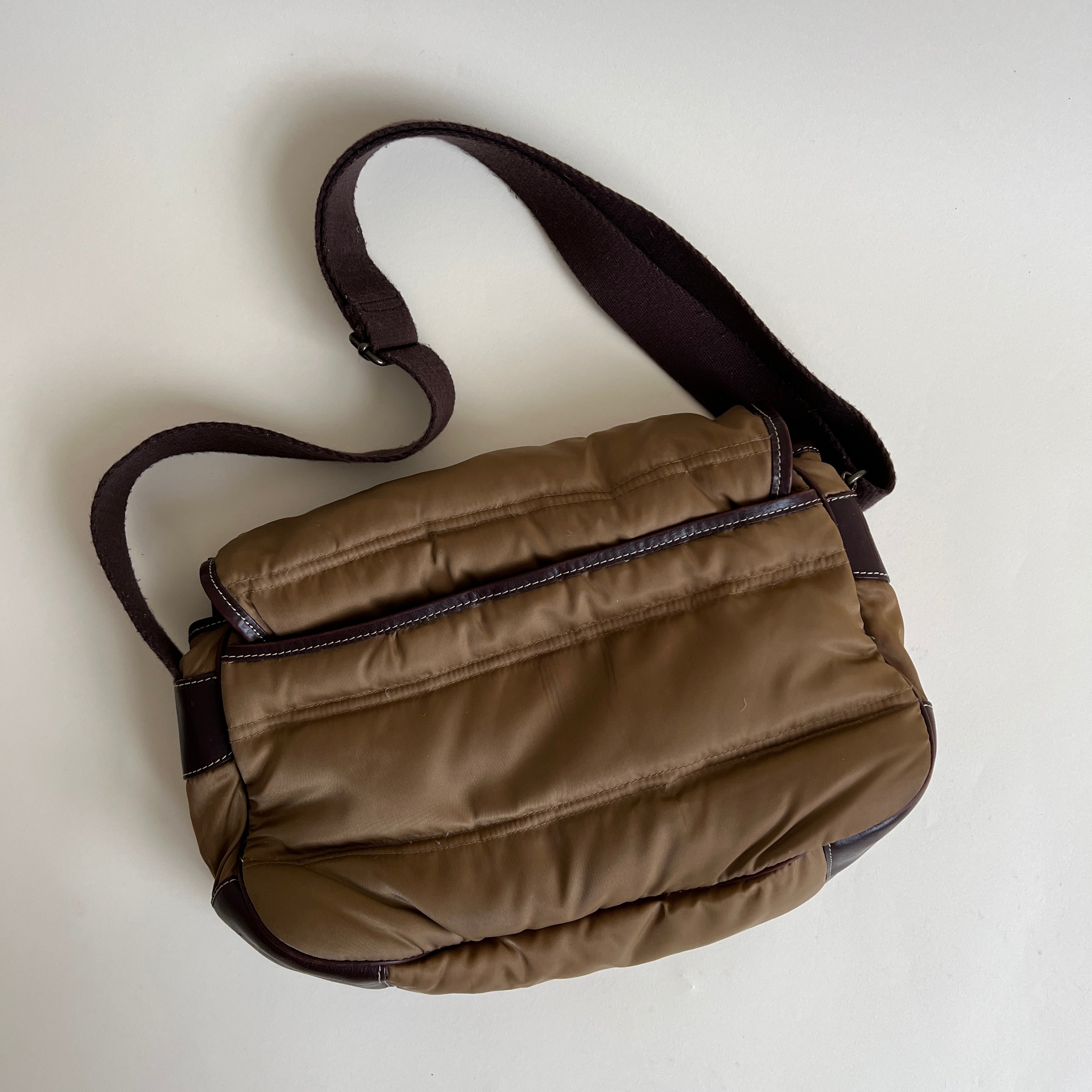 Quilted down purse
