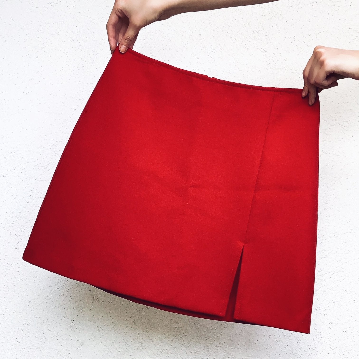 90s Cherry Red Mini Skirt