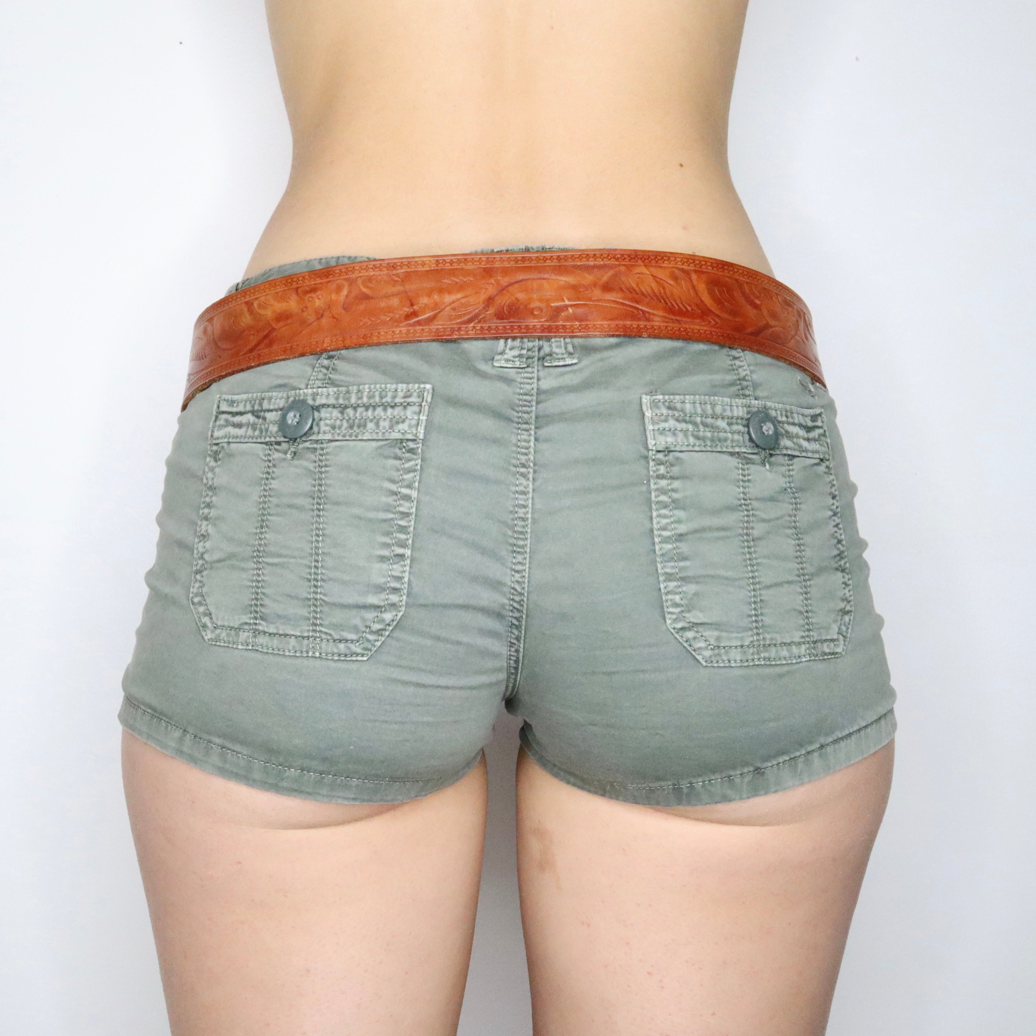 90s Western Leather Belt (M/L)