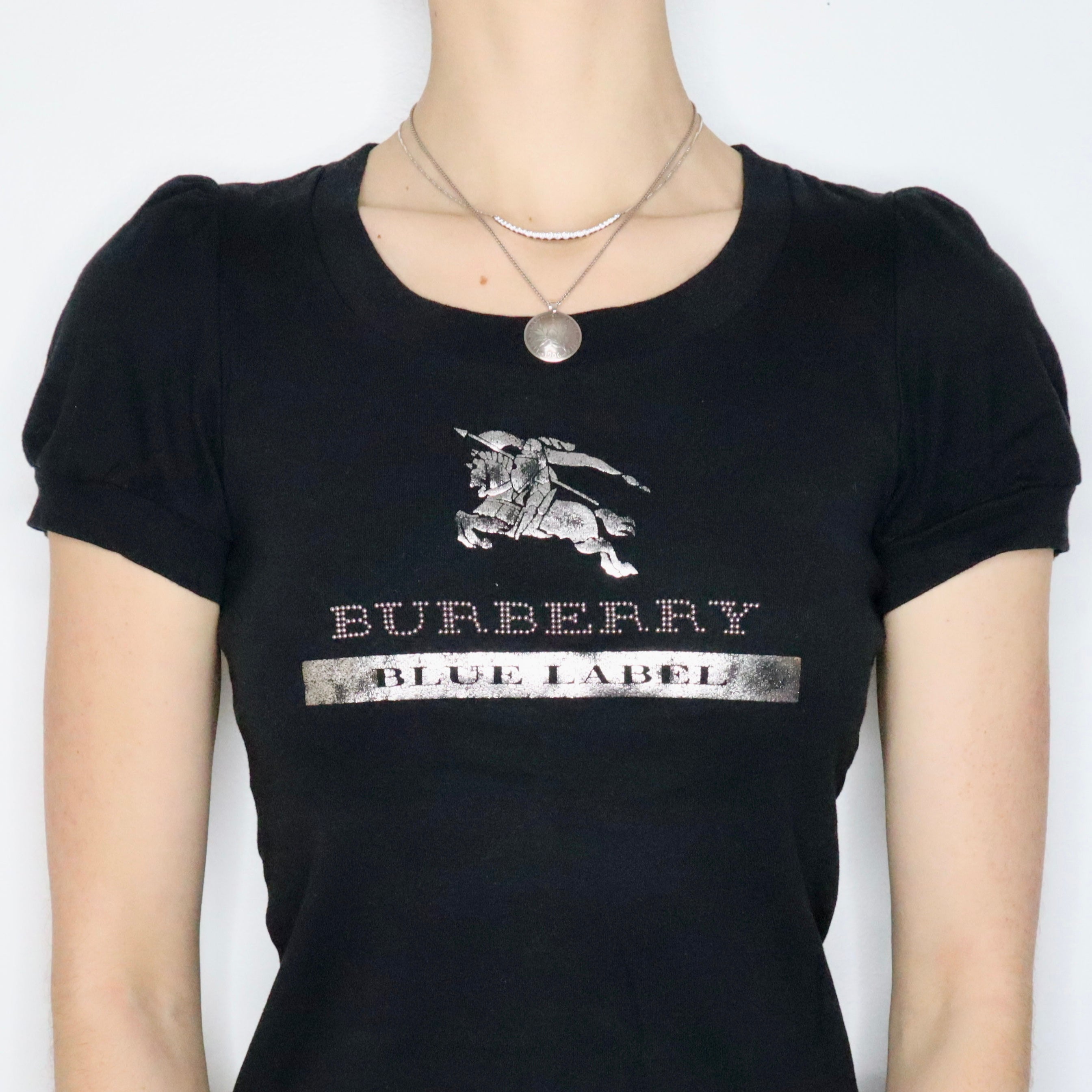 Y2K BURBERRY Black Blouse (S)
