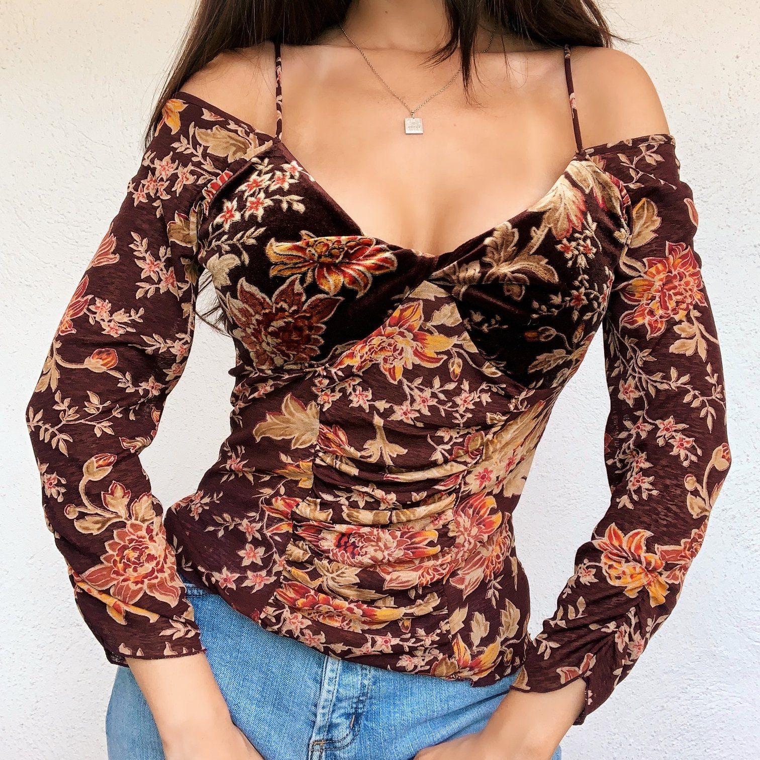 Velvety Floral Top
