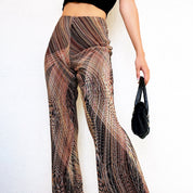 Spirograph Flare Pants