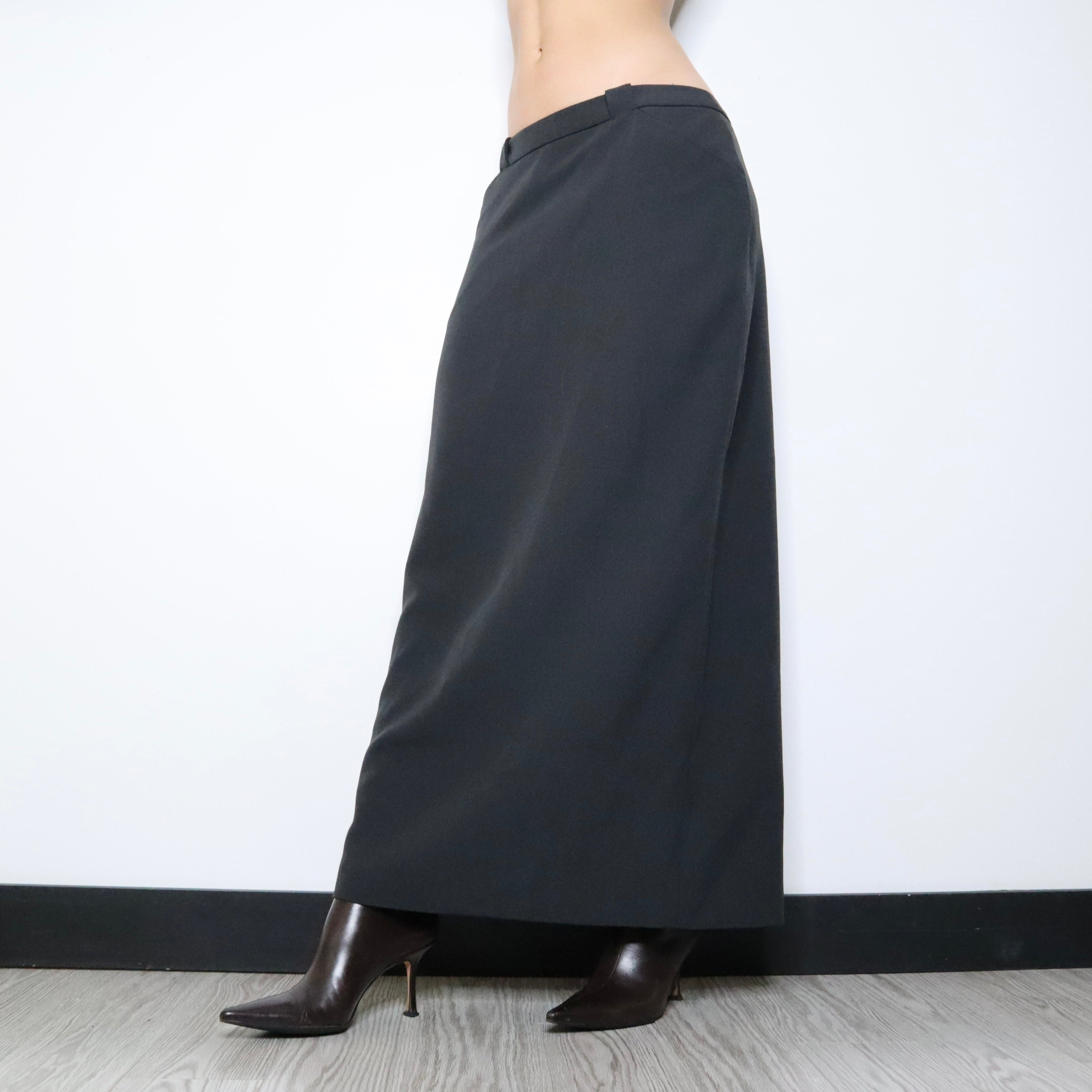 90s Gray Maxi Skirt (M)