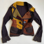 Vintage 90s Italian patchwork cardigan - M/L