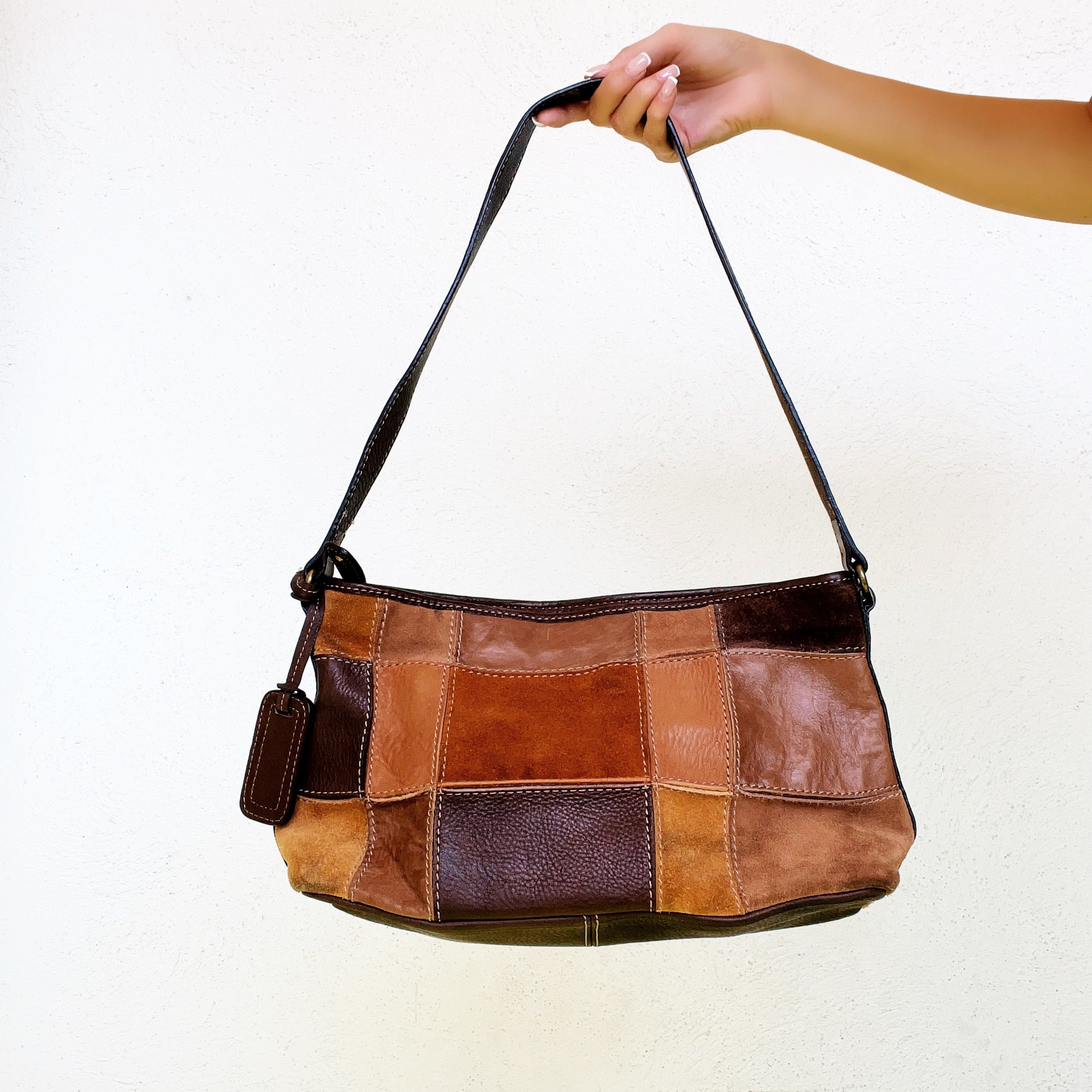 Leather Patchwork Purse
